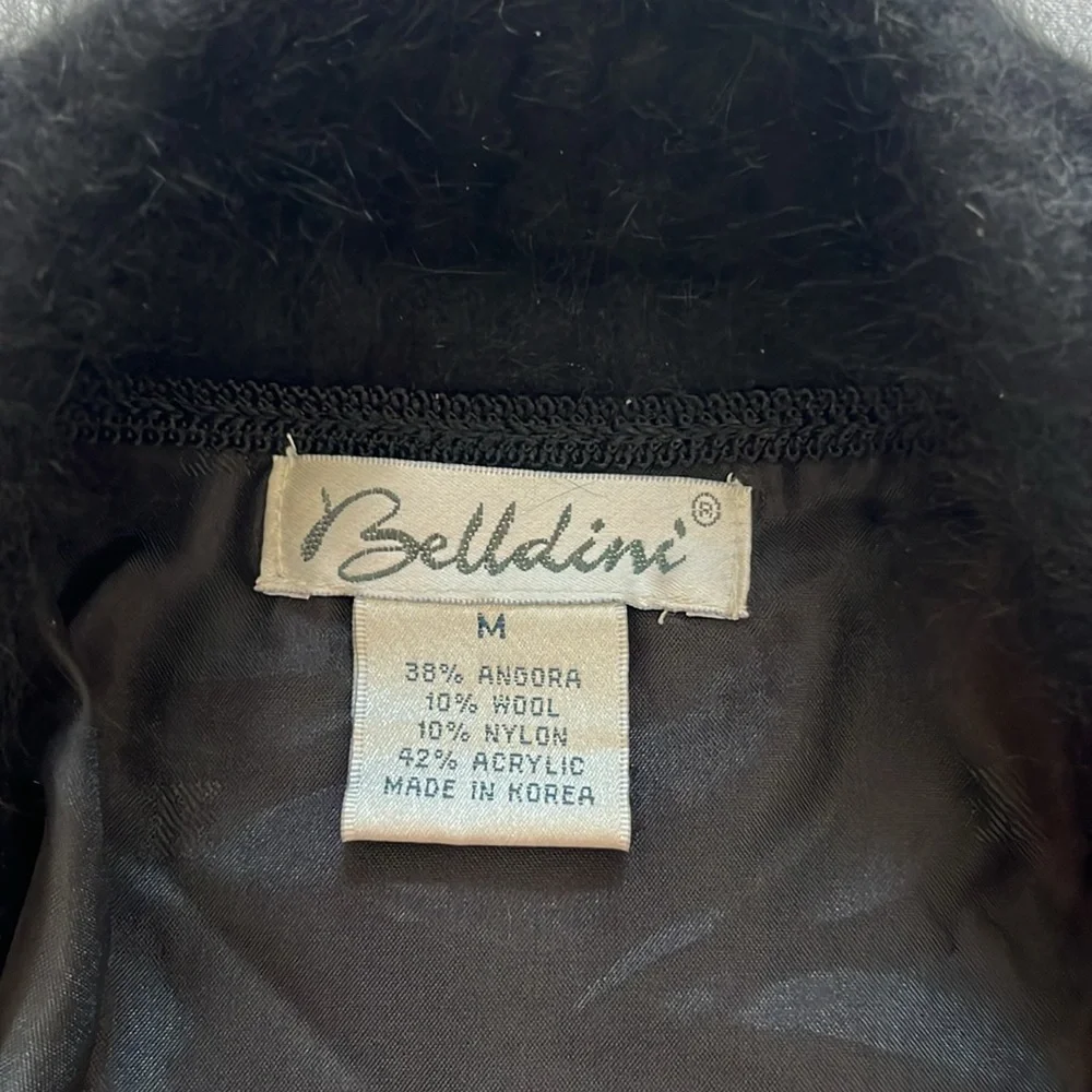 Stunning angora jacket with mink inserts set in front of jacket. Zippered & warm - Picture 3 of 8